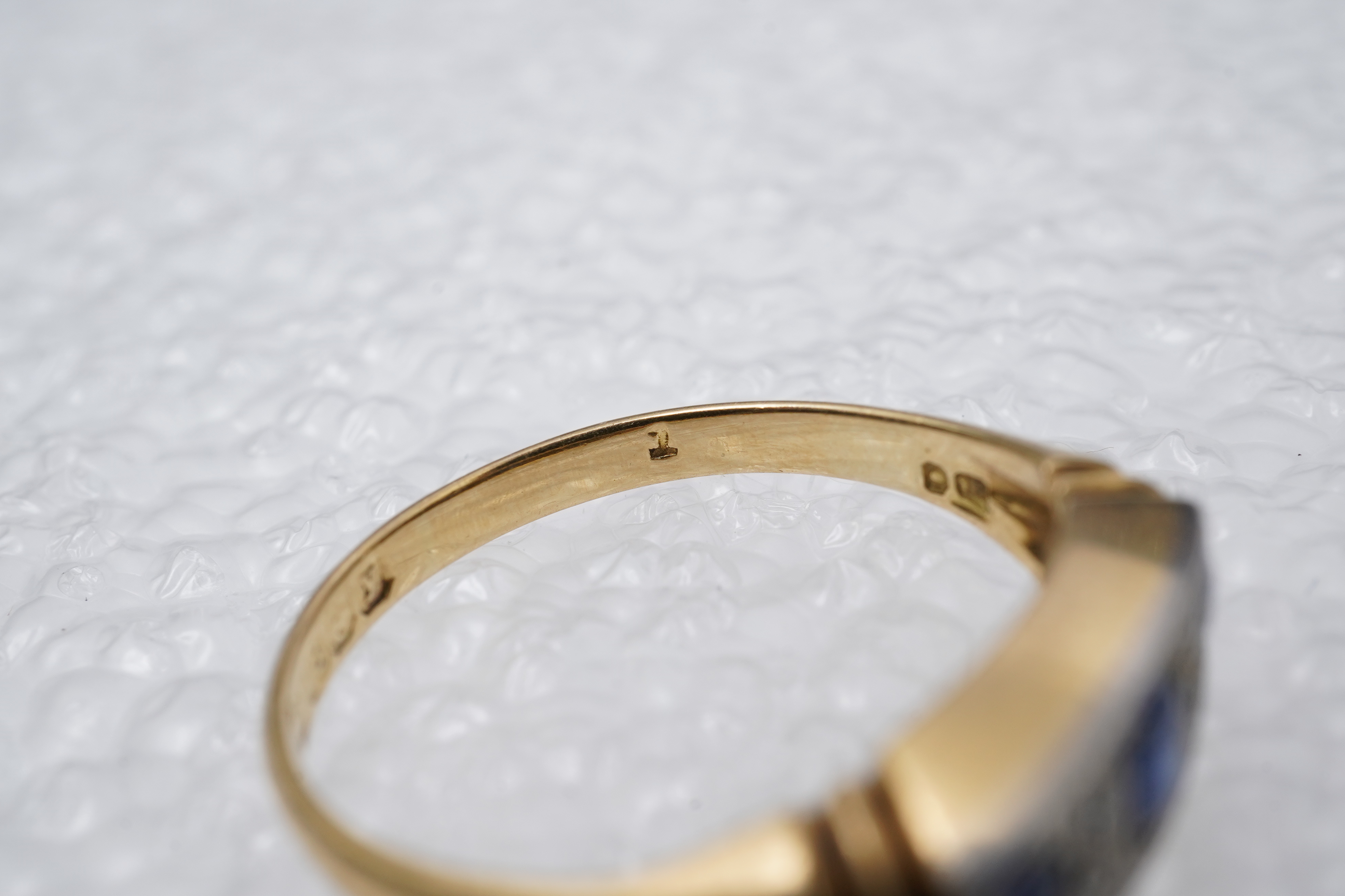 A sapphire and diamond ring, circa 1923